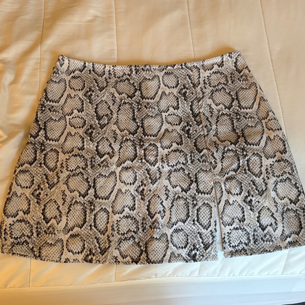 Snake Print Women's Skirt